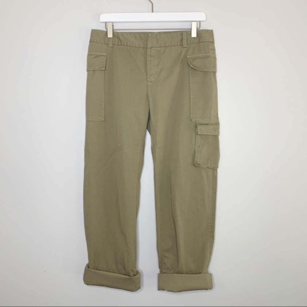 BOY BAND OF OUTSIDERS Green Khaki Roll Up Pants 4